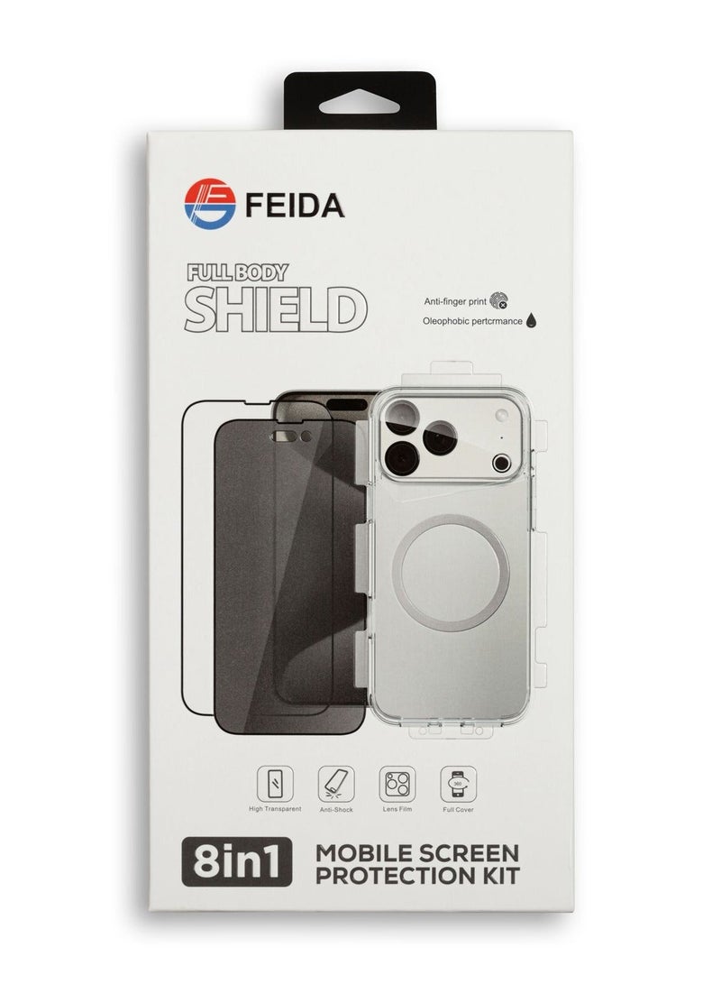 FEIDA 8-in-1 Complete Protection Package for iPhone 15 Plus - Image 1